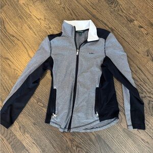 Lauren Ralph Lauren Striped Athletic Sip-Up Jacket